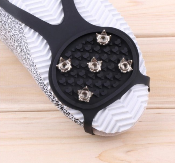 Ледоходы - ледоступы / насадка на обувь противоскользящая "Комфорт на льду", качество "Премиум", 10 металлических шипов (38-50 размер)